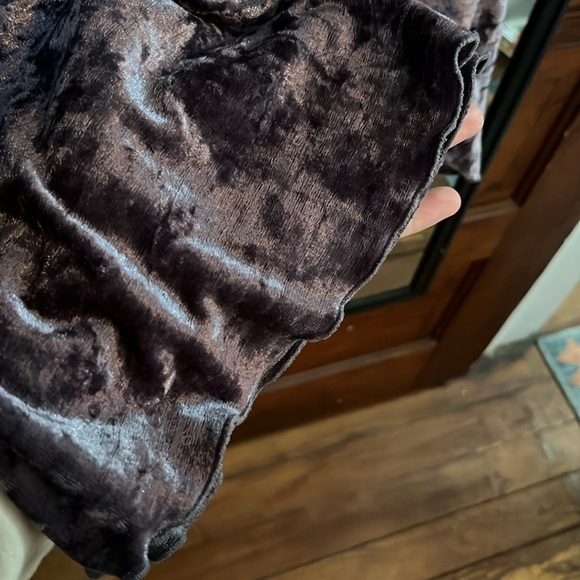 Vintage Victorias Secret Gold Label Mini T Shirt Dress size XS Crushed Velvet - Picture 4 of 6